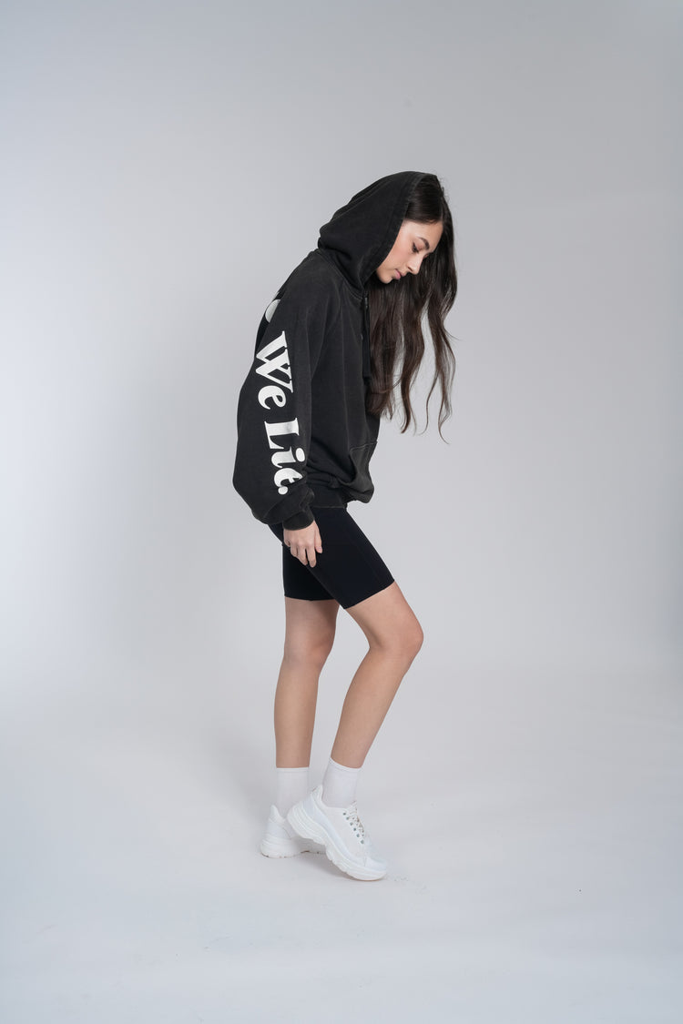 AW Lyrics Hoodie - "We Live, We love, We lie"